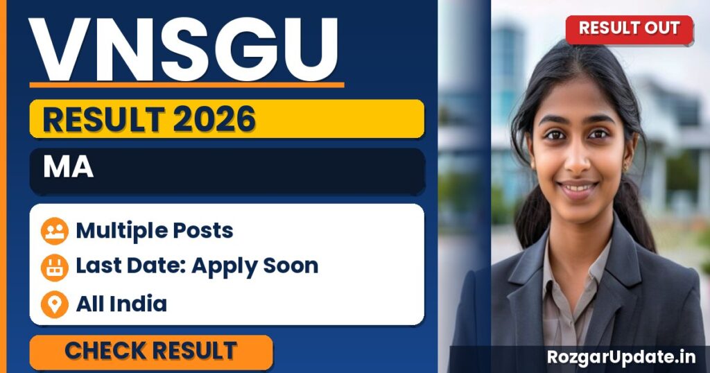 VNSGU MA Result 2026 Out - banner image