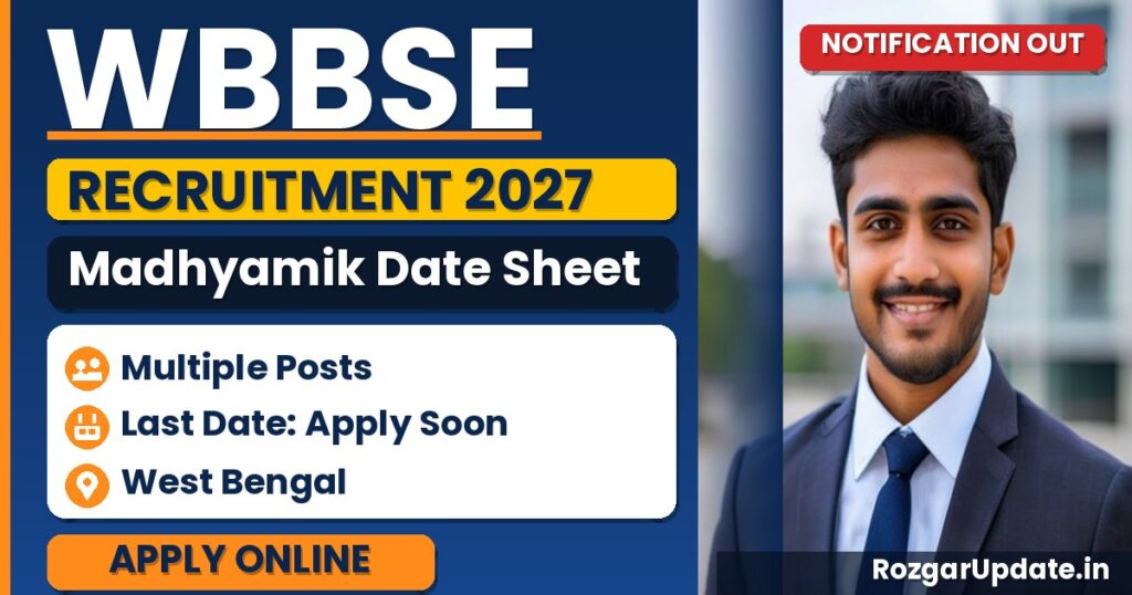 WBBSE Madhyamik Date Sheet 2027 - banner image