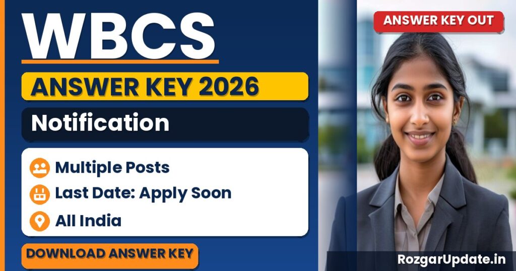 WBCS Answer Key 2026 (Out) - banner image