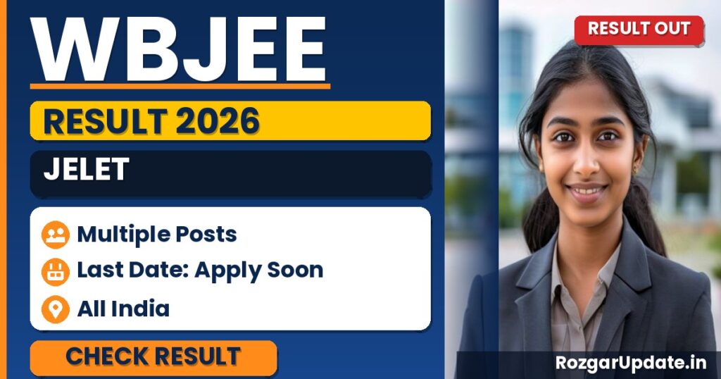 WBJEE JELET 2026 Result Out - banner image