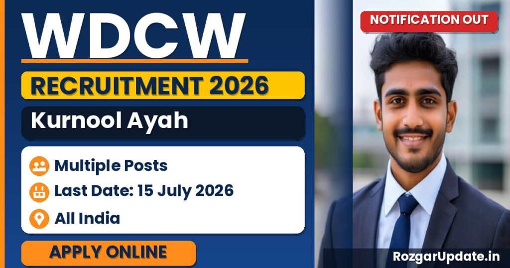 WDCW Kurnool Ayah Recruitment 2026 - banner image